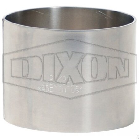 Dixon King Crimp Crimp Sleeve, 1-1/4 in Nominal, 2-5/8 L x 0.06 in Thick, 304 SS, Domestic CS125-3SS